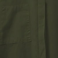 Ženske bluze Modni ženski labavi gumb Solid rever dugi rukavi džepni majica bluza vrhovi zelenilo za žene modne majice s dugim rukavima za žene