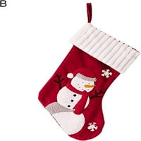 Lfogods Božićne čarape Trveni božićne čarape sa ukrasom zabave za unapređenu ambijent Wear-B