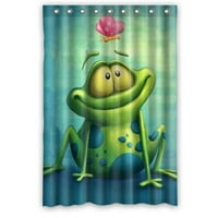 Greendecor žaba Vodootporna zavoja za tuširanje set sa kukama za kupatilo veličine