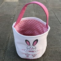 Sunsunrise Uskršnji poklon slatki zečji uzorak platnene torbe za torbu za torbu za djevojke dječake