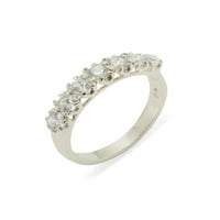 Britanci napravio 9k bijelo zlatni kubični cirkoniji ženski vječni prsten - veličine opcija - veličina