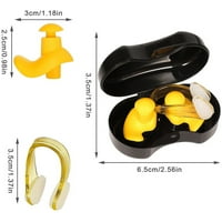 Elbourn Pair Plivanje uši za uši za nosač za cipele za djecu odraslih mališani, silikonski prijenosni