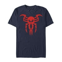 Muški marvel Spider-Man Original Logo Grafički tee mornarice Plava Velika