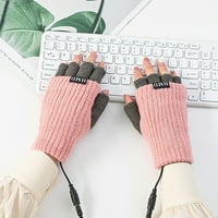 Yiwvw Muškarci i žene Grijanje Kreativne modne rukavice USB punjenje grijanja rukavica gusta topla zima
