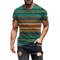 Muška ležerna košulja TOP Street 3D digitalni ispis okrugli vrat TOP BluZA kratki rukav labav T-Top