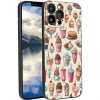 Nostalgic-Milkshake-Diner-simboli - Telefonska futrola za iPhone Pro za žene Muška Pokloni, Mekani silikonski