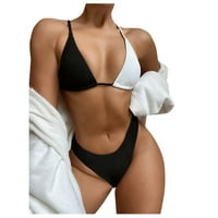Plaža Bikini odijelo za kupaći kostim uzorak Split STRAPIESS Čvrsti kupaći kostimi Tankinis set