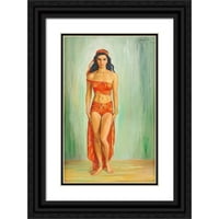 Nils Dardel Black Ornate Wood Framed Double Matted Museum Art Print pod nazivom - Cissi Olsson AS Anitra