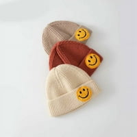 Esafio jednostavna pletena beanie hip-hop dječaci zimski šešir mališani dječji poklopac za djevojčice 1-6y, žuti