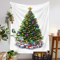 Cleance za domaćinstvo, božićno drvsko tapiserija zelenog drveća ukrasni zid viseći kućni dekor ukras