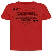 Ljubav je partnerski majica Muškarci -Image by Shutterstock, muškog velikog