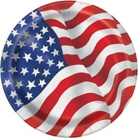 Jedinstvena partijanska američka zastavica za desertna ploča za zastavu