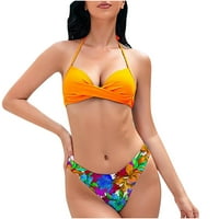 Optivno odijelo za žene Ljetni modni kupaći kostim tropskim kupaćim kostima pokrov podijeljen tri kupaće