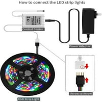 Miarhb Light strip RGB ne vodootporna LED SMD tipka za daljinu 12V snage