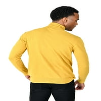 Muškarci Turtleneck rebrasta čvrsta boja Basic džemper LS2100