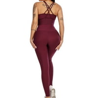 Joga hlače za žene joga gamaše Tummy Control Work Works hlače modne povremene džepne tajice Sports Devet