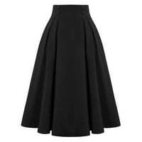 Cuoff suknja Ženska modna ležerna suknja sa džepovima Vintage High Squik Nasled suknje