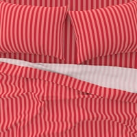 pamučni listovi, set tkanina - crvene ružičaste psihodelične pruge moda pop umjetnost Bold maksimalistička