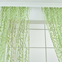 Prozorska soba Curca Willow Listovi Ispis Sheer Voile ploče ploče, Panel, 106 l 39 w