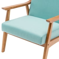 Sredinom veka Moderna šljokica sa punim drvenim strujom Širok fotelja Jedna stolica kauč sa jastucima