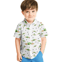 Muška havajska majica Yoda Baby Modeble Design Regular Fit Bowling majica za Dan dječaka Oče