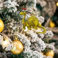 Dinosaur automobil viseći dekor trendi ukrase za božićne stablo sa raznim svečanim stilovima za uređenje