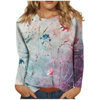 Novi dolasci Košulje s dugim rukavima za žene Cleariance Ležerne prilike pulover Ženske vrhove Grafički