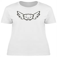 Hladna krilna svinjo Doodle majica žena -image by shutterstock, ženska mala