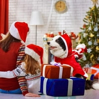 Psi Santa Cosplay Outfit Božićni ljubimci Duksevi Kostimi Odjeća za oblaganje Odjeća