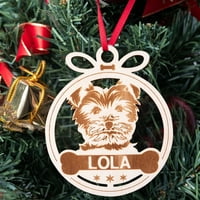 Veki Card Diy Name Božićni drveni ukrasi Personalizirani privjesak Tree Pet Ornament Božićni odmor Dekoracija