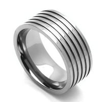 Udobnost fit titanijumski vjenčani ravni prsten
