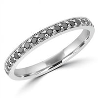 Veličanstvo dijamanti MDR190106-3. 0. CTW okrugli dijamantni dijamantski dijamantni prsten za vjenčanje u 10k bijelo zlato - veličine 3,75