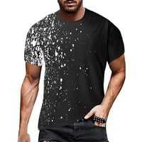Crne komforne boje Thirt muško ljetno casual labavo 3D digitalna tiskana majica s kratkim rukavima vrhunska