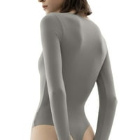 Bodysuit za ženska posada dugih rukava dugih rukava Tummy Control Shapewear Theng-a