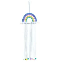 [Početna Dekor] Rainbow Tassel kose držač za kosu Rainbow Dječji kaiš ručno tkani dodaci za kosu Organizator