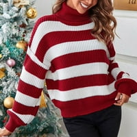 Novi dizajn Božićne modne elegantne casual kvalitete turtleneck džemper dame dame crnoj m