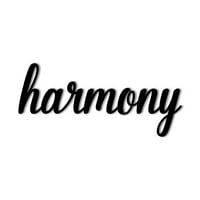 Harmony - Lijep čvrsti čelični ukrasni ukrasni znak naglasak metala umjetnika