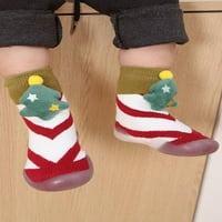 Colisha novorođenčad božićne čarape meke gumene solirne čarape cipele protiv kliznih podnih papuča Lagana