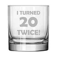 Stijene viskije staromodno staklo navršio sam dva puta 40. rođendan smiješno