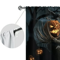 Halloween Poluista dekor drapes Modern Cafe Valance Prozor zavjesa za zavjese TOPER Početna Kratka ploča