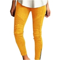 Žene Slim Fit Pant elastični struk gležnjače za gležnjače dizajnerski hlače olovka pantalona za olovke