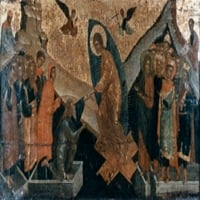 Uskrsnuće, 16. C., pozlaćeni drveni plakat Print