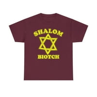 Shalom Biotch Funny Jevrejska majica kratkih rukava