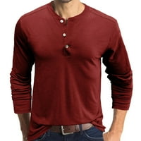 Kiplyki Dan zahvalnosti, veleprodaje muške majice dugih rukava bify mišić Basic Solid čiste boje bluza