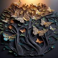 Butterflynovi snovi - platno Zidna umjetnost