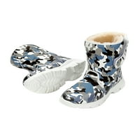 Avamo Girls Boys Winter Boot Fau Fur Snow Boots Mid Calf Tople cipele na otvorenom Neklizajući plišani
