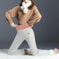 Aboser Fleece gamaše za žene debele termalne zimske hlače postavljene meke joge gamaše visokog struka
