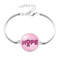 Heiheiup Care za ženske prilagodljive prilagodljive nehrđajućeg čelika za srce narukvice od raka Ogrlice