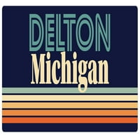 Delton Michigan Frižider Magnet Retro dizajn