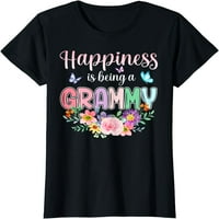 Sreća je gramjanska majica za žene cvjetne bake
